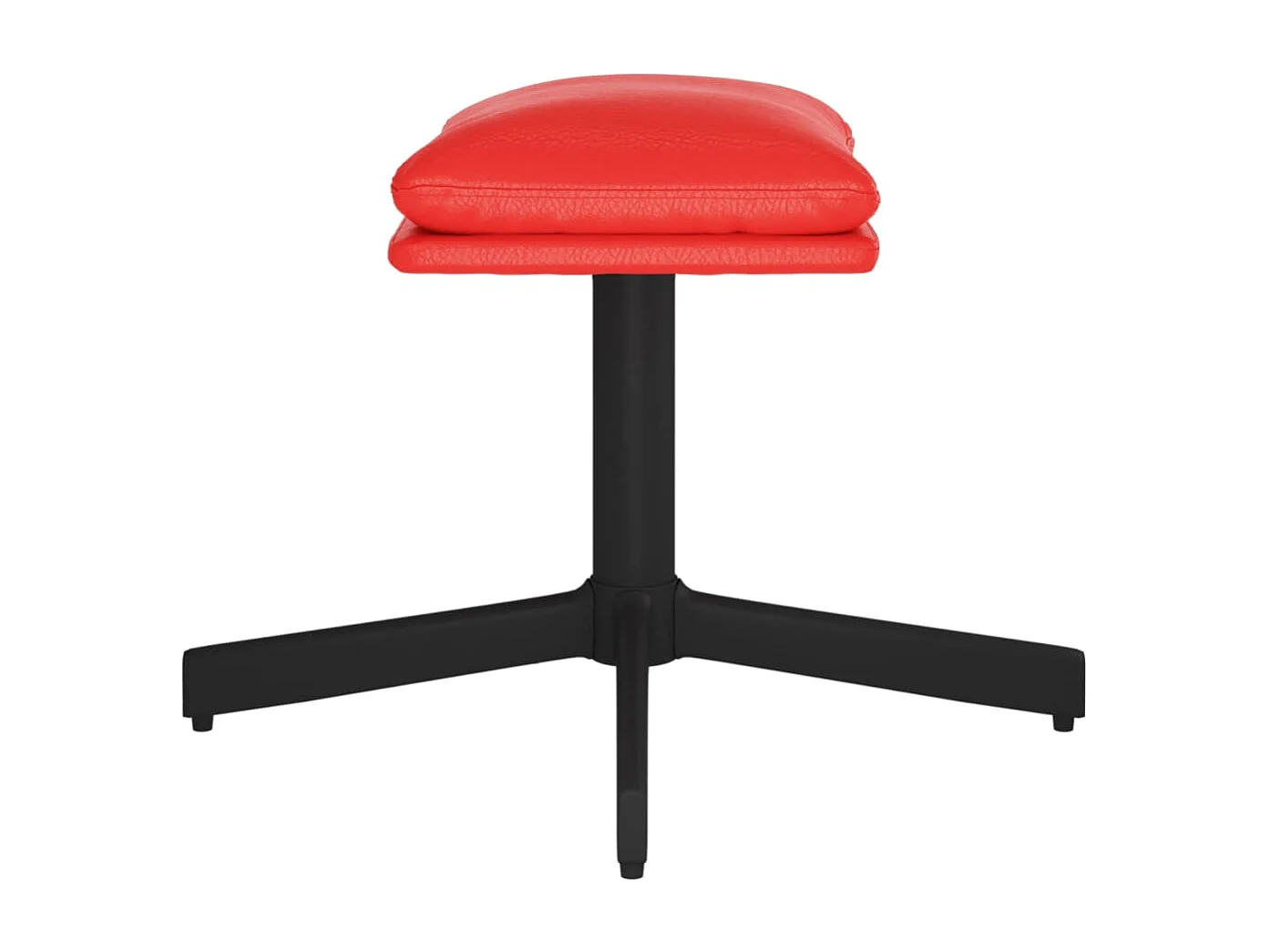 Repose-pied Rouge 60x60x36 cm Similicuir