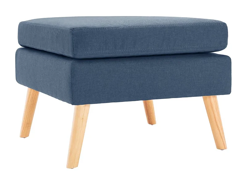 Repose-pied Bleu Tissu