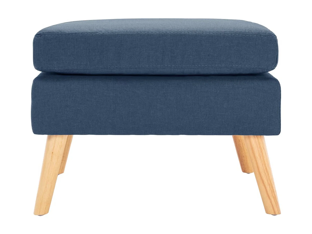 Repose-pied Bleu Tissu