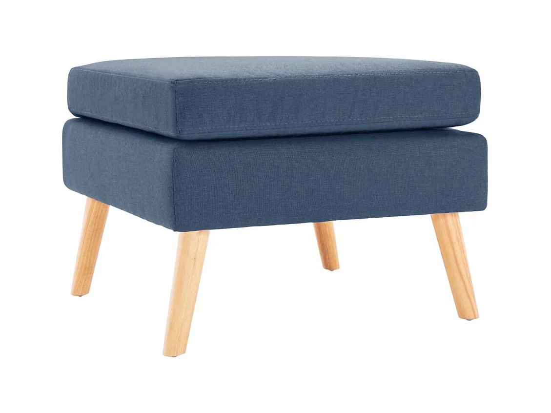 Repose-pied Bleu Tissu