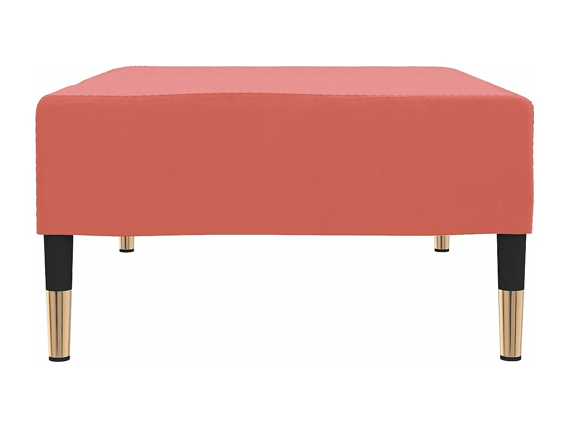 Apoio de pés 78x56x32 cm veludo rosa