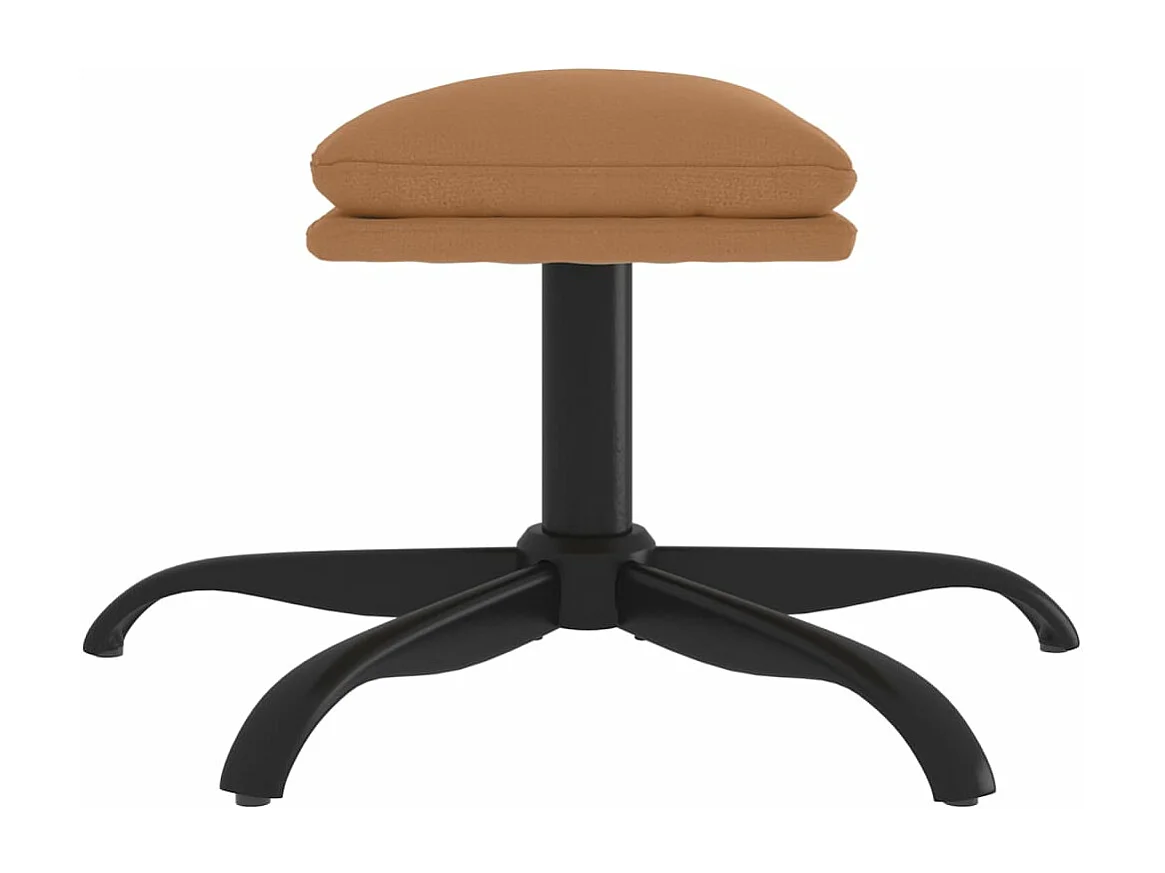 Fußhocker Taupe 60x60x36 cm Mikrofasergewebe