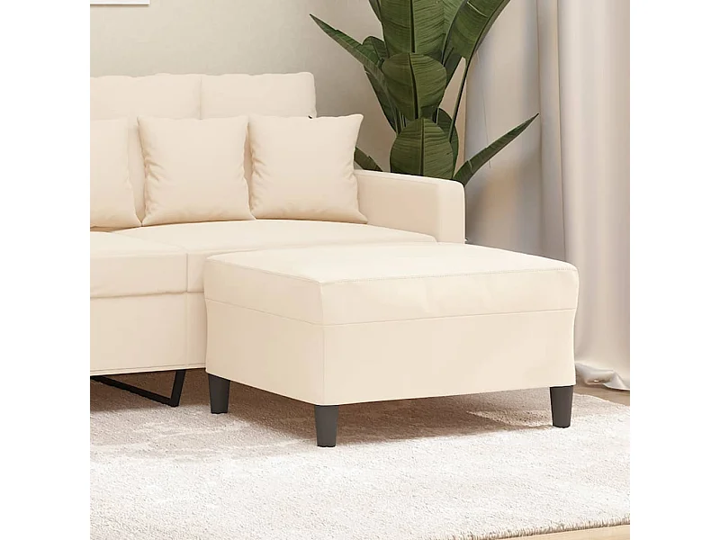 Fußhocker Creme 70x55x41 cm Samt