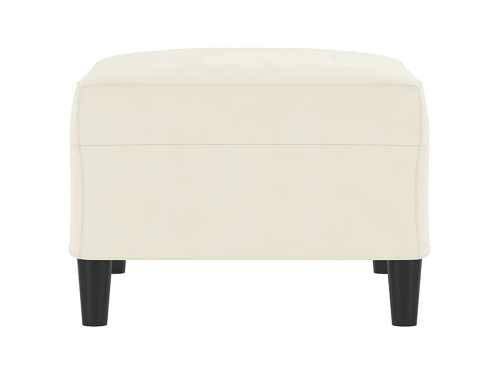 Repose-pied Crème 70x55x41 cm Velours