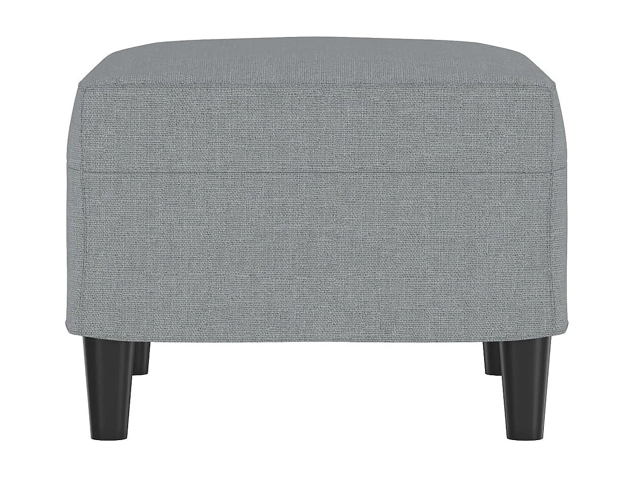 Fußhocker Hellgrau 60x50x41 cm Stoff