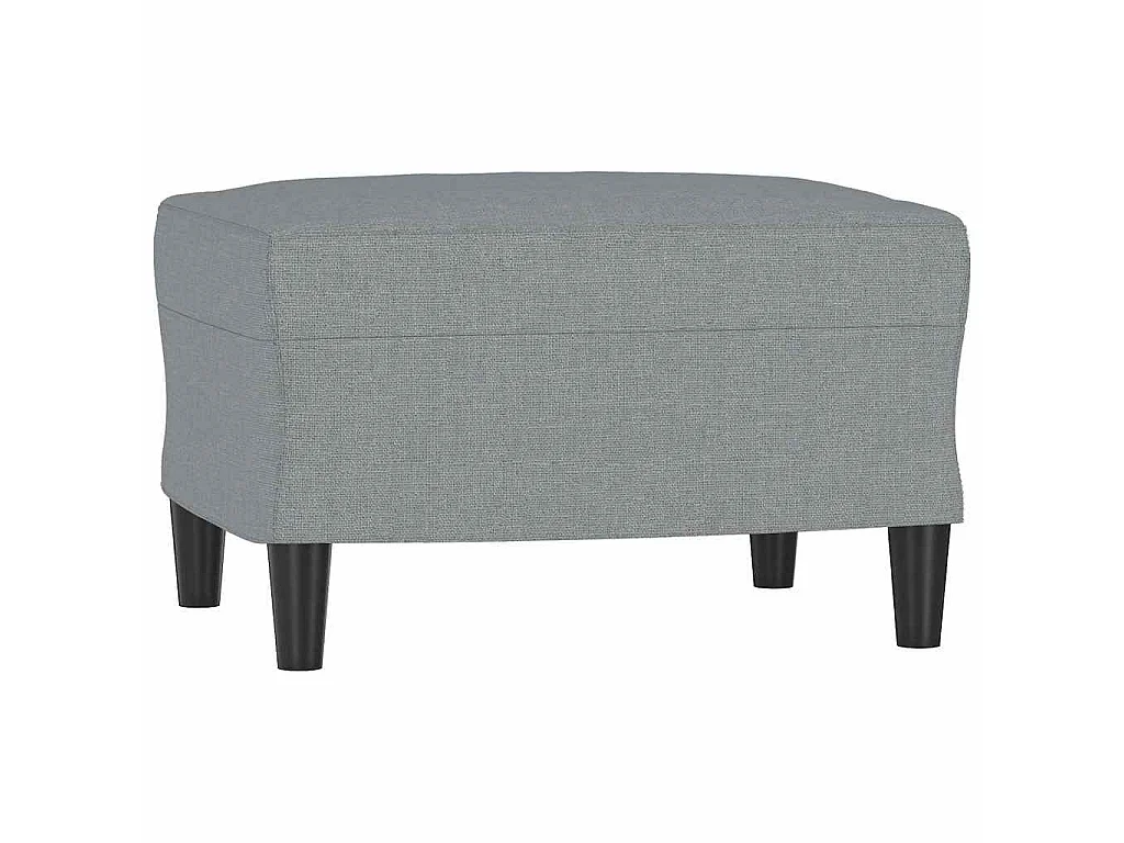Repose-pied Gris clair 60x50x41 cm Tissu