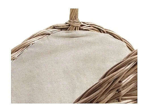 Paniers à bûches en osier vieilli