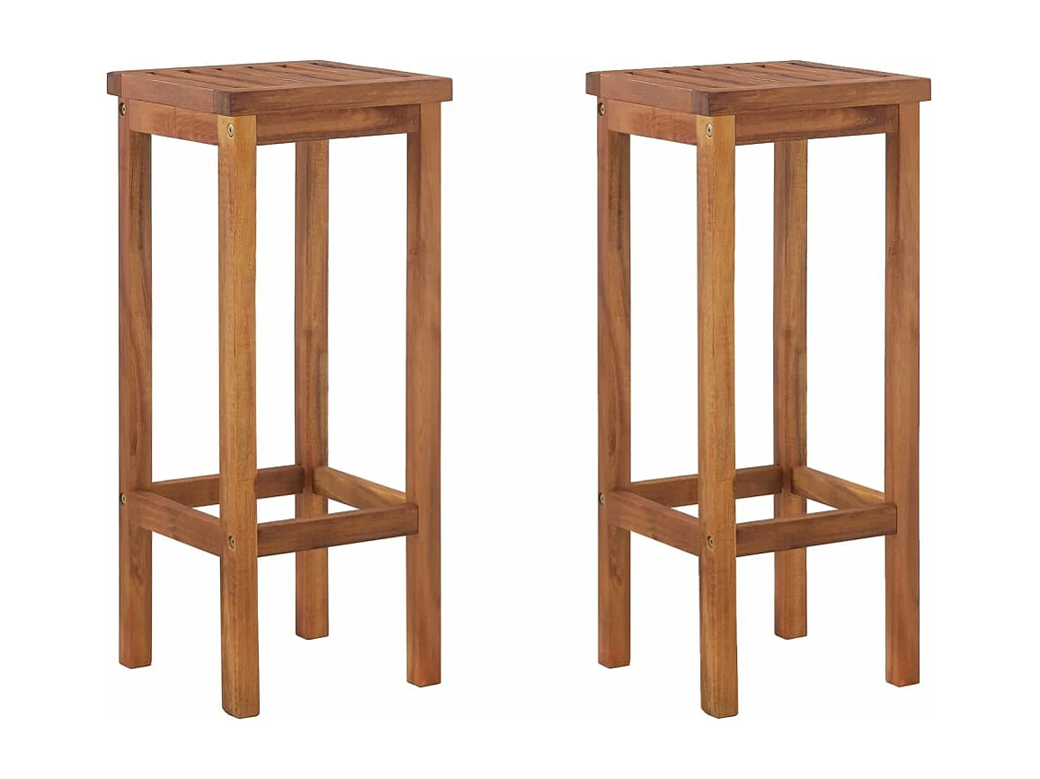 Ensemble de bar de jardin 3 pcs bois d'acacia solide