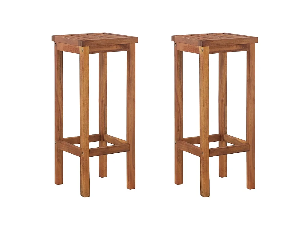 Ensemble de bar de jardin 3 pcs bois d'acacia solide