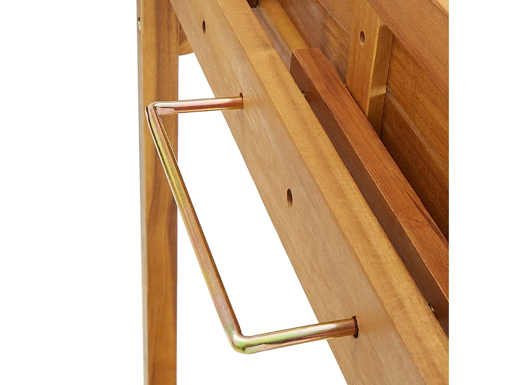 Ensemble de bar de balcon 3 pcs Bois d'acacia solide