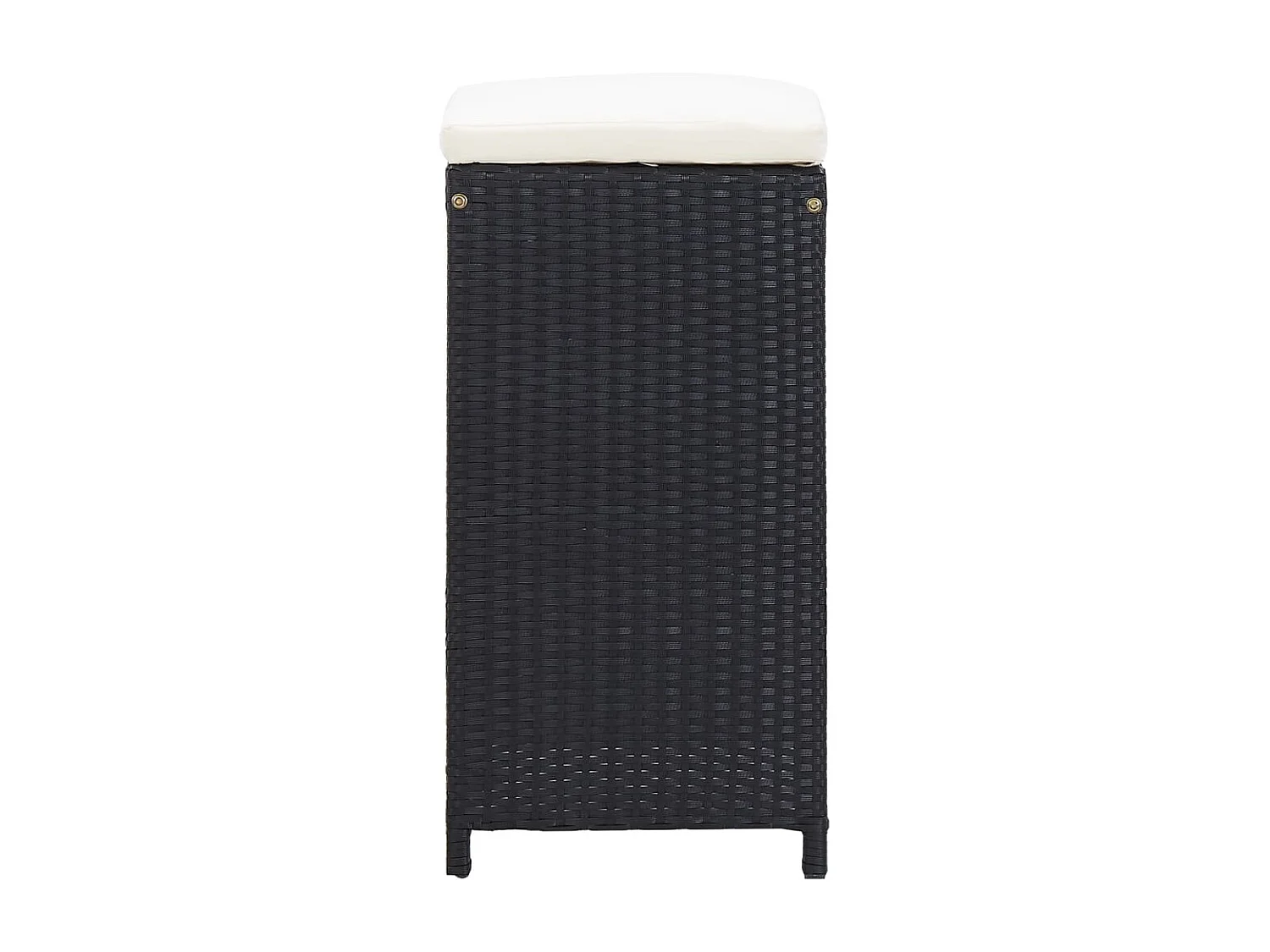 Set Bar da Giardino 9 z pz in Polyrattan Nero