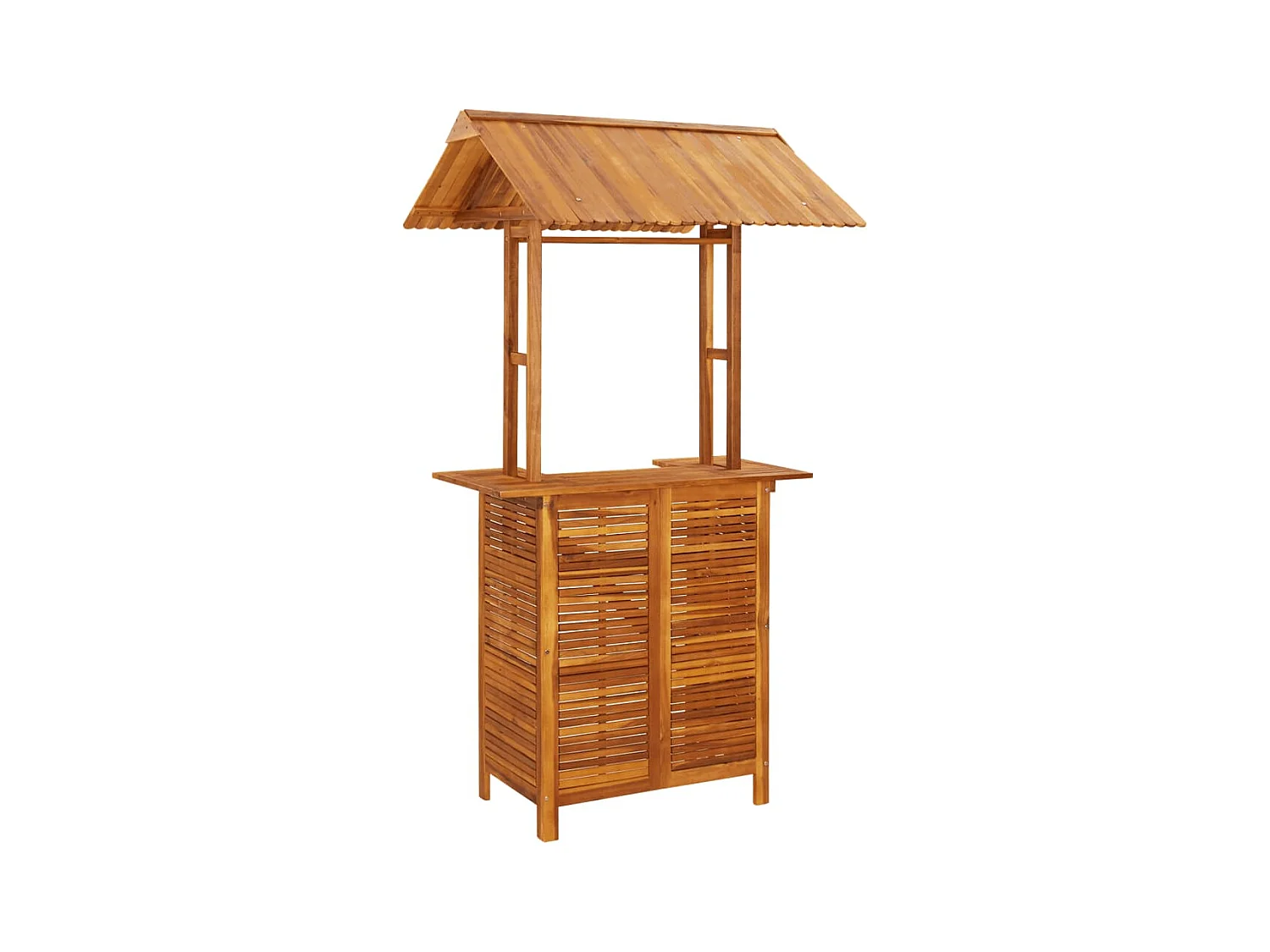 Set da Bar per Giardino 3 pz in Legno Massello di Acacia