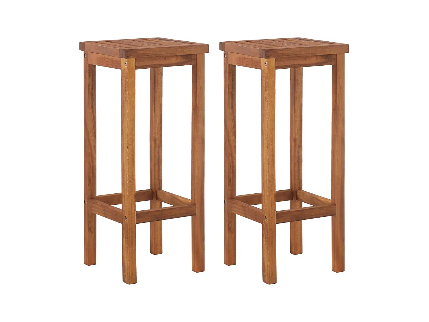 Set da Bar per Giardino 3 pz in Legno Massello di Acacia