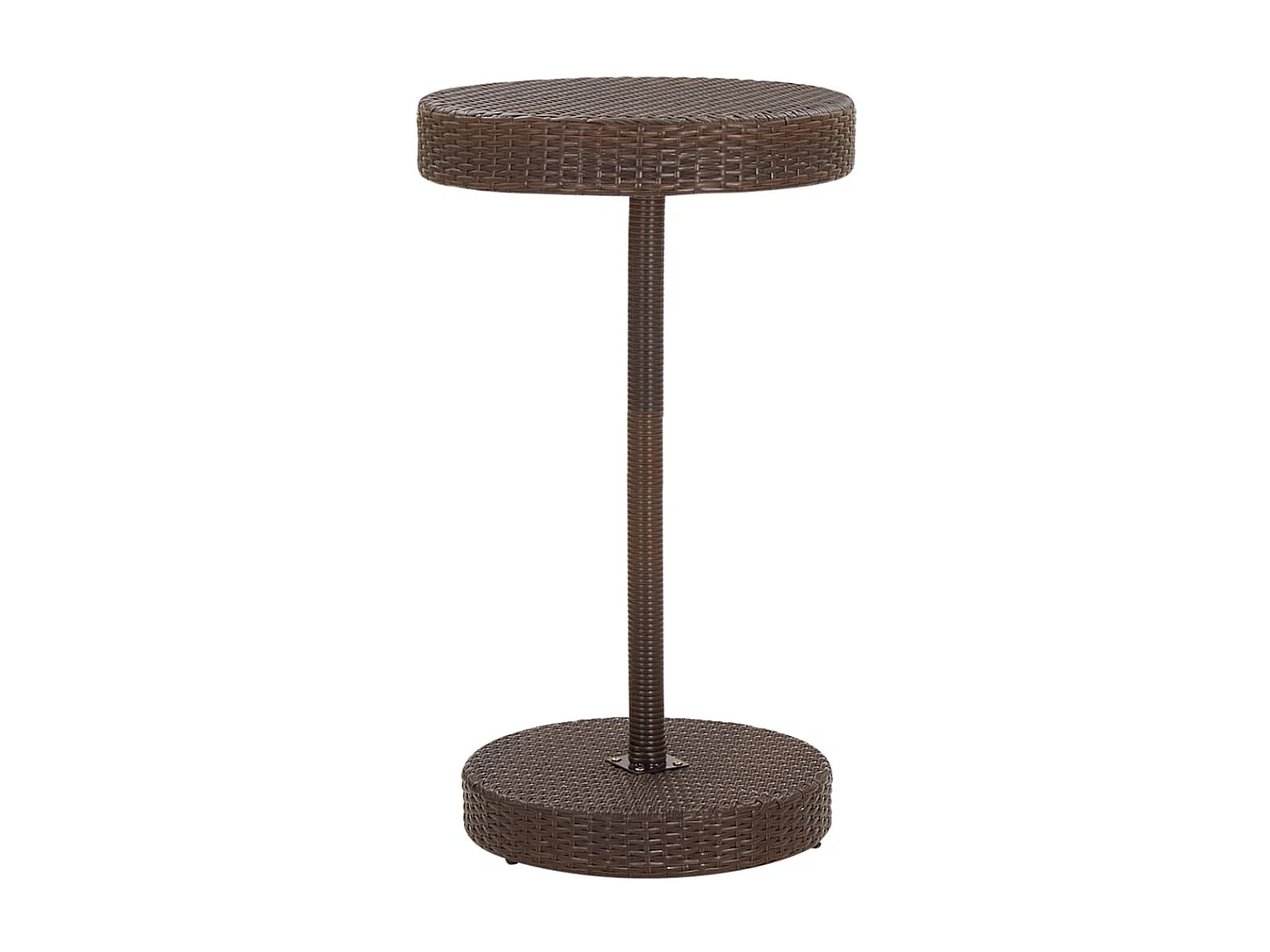 Set Bar da Giardino 3 pz con Cuscini Polyrattan Marrone