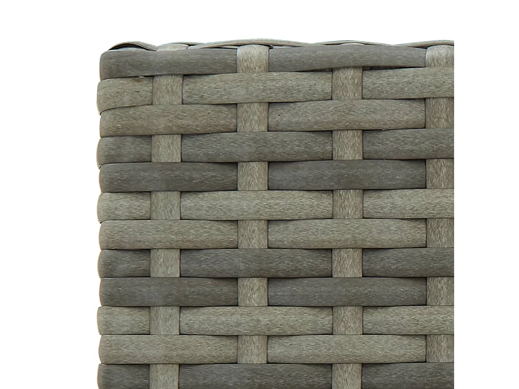 5 pcs conjunto de bar para jardim cinzento