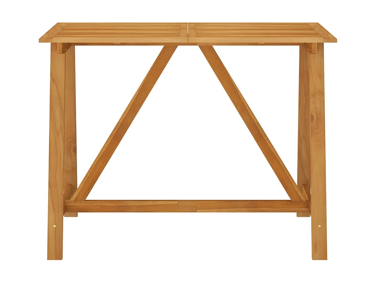 7 pcs conjunto de bar p/ jardim com almofadões castanho