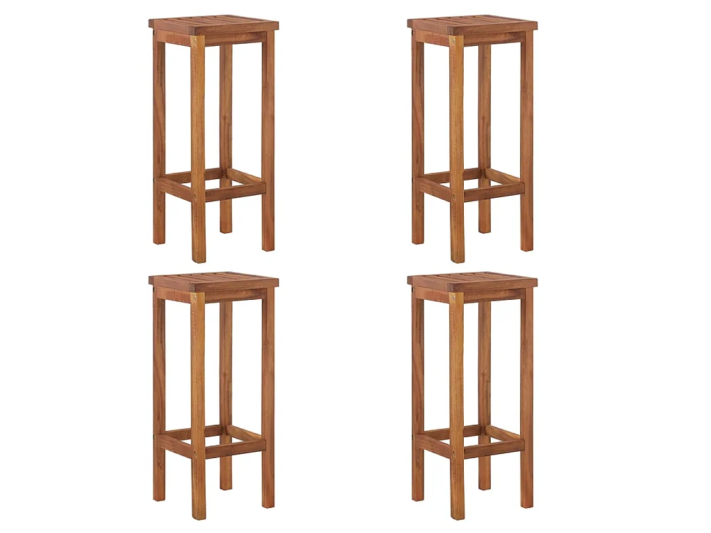 Set da Bar da Giardino 5 pz in Legno Massello di Acacia