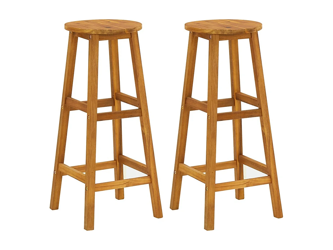 Ensemble de bar de jardin 3 pcs Bois d'acacia solide