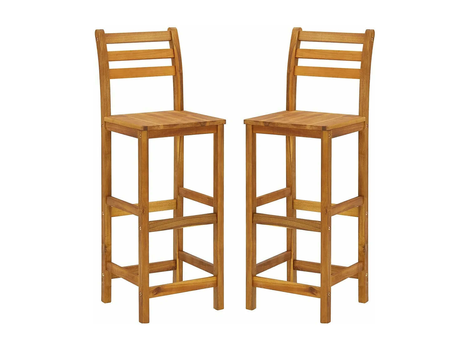 Ensemble de bar de jardin 3 pcs Bois d'acacia solide