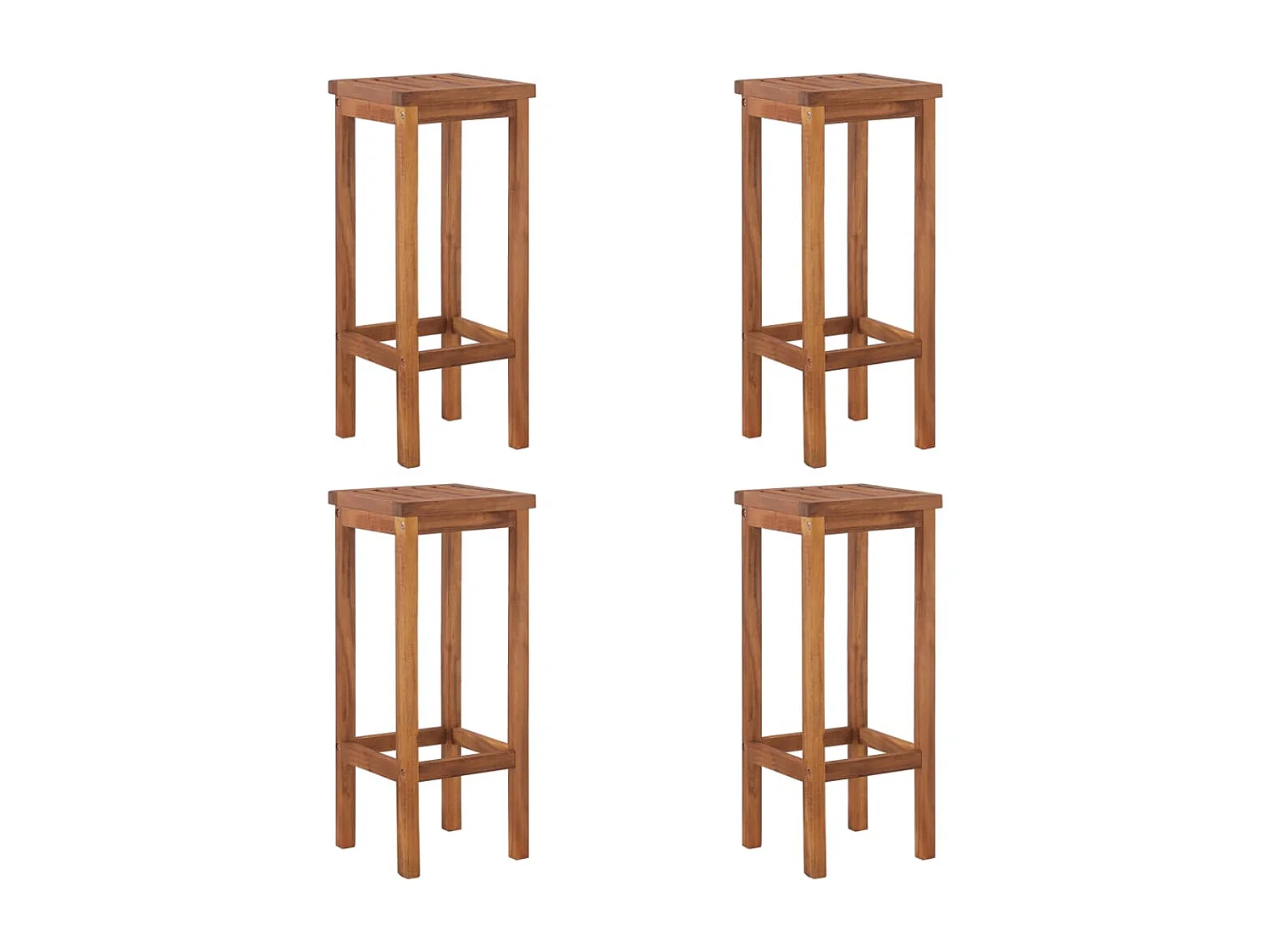 Ensemble de bar de jardin 5 pcs Bois d'acacia solide