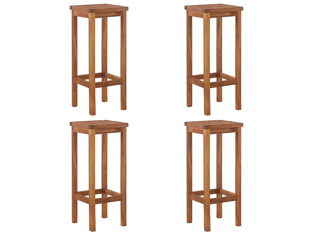 Ensemble de bar de jardin 5 pcs Bois d'acacia solide