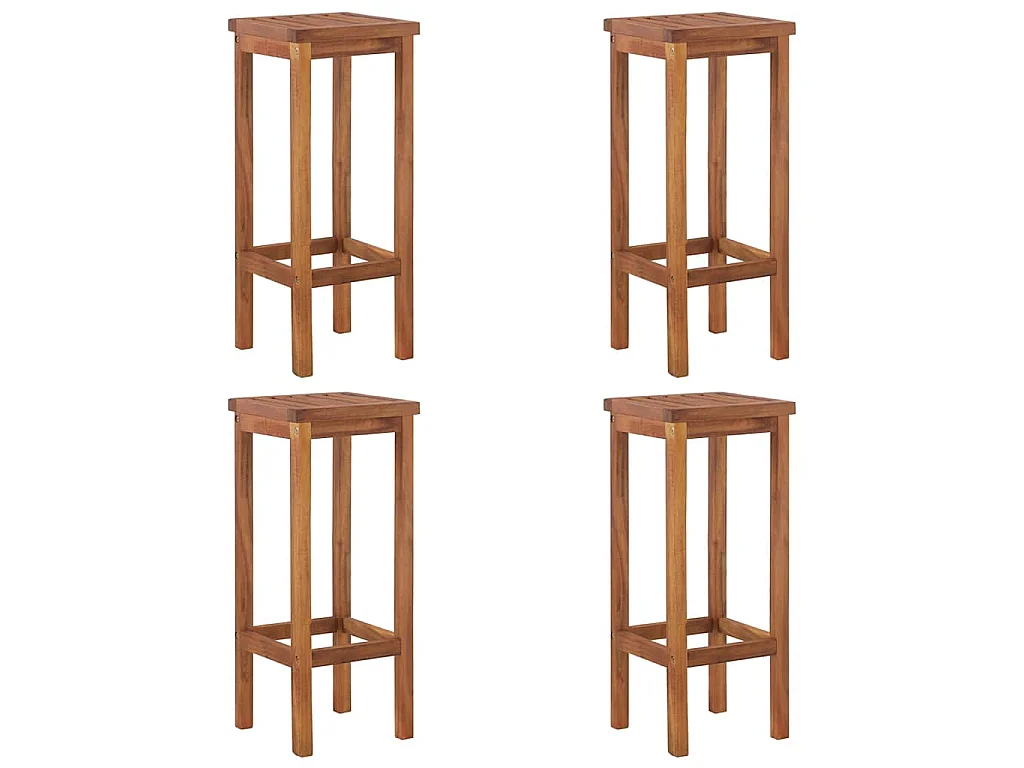 Set da Bar per Giardino 5 pz in Legno Massello di Acacia