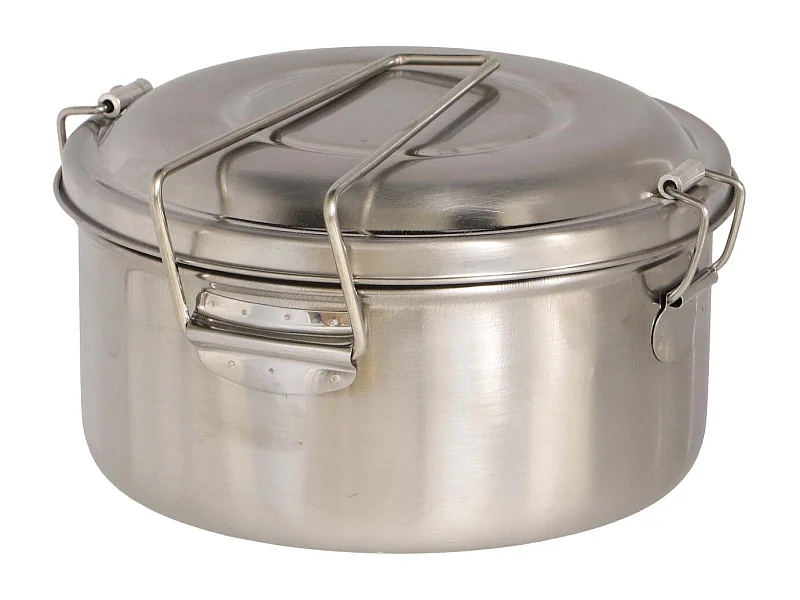 Boîte à lunch ronde en acier inoxydable 1 compartiment