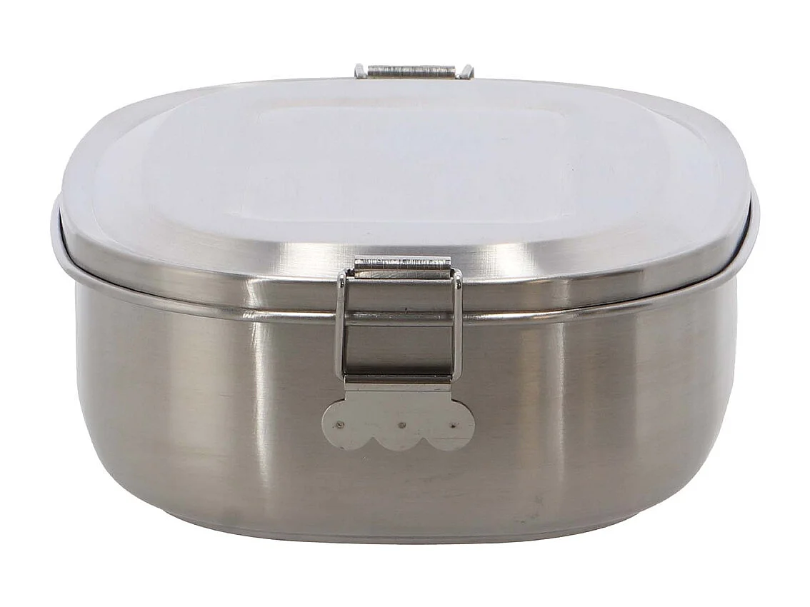 Boîte à lunch en acier inoxydable 18,2 x 13,9 x 5,8 cm