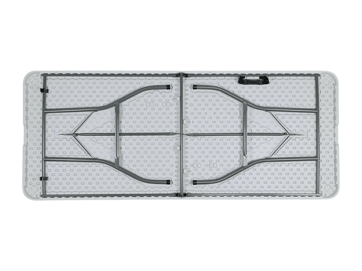 Pack de 2 Tables Pliantes 240cm Rectangulaire Blanc Restauration Thinia Home