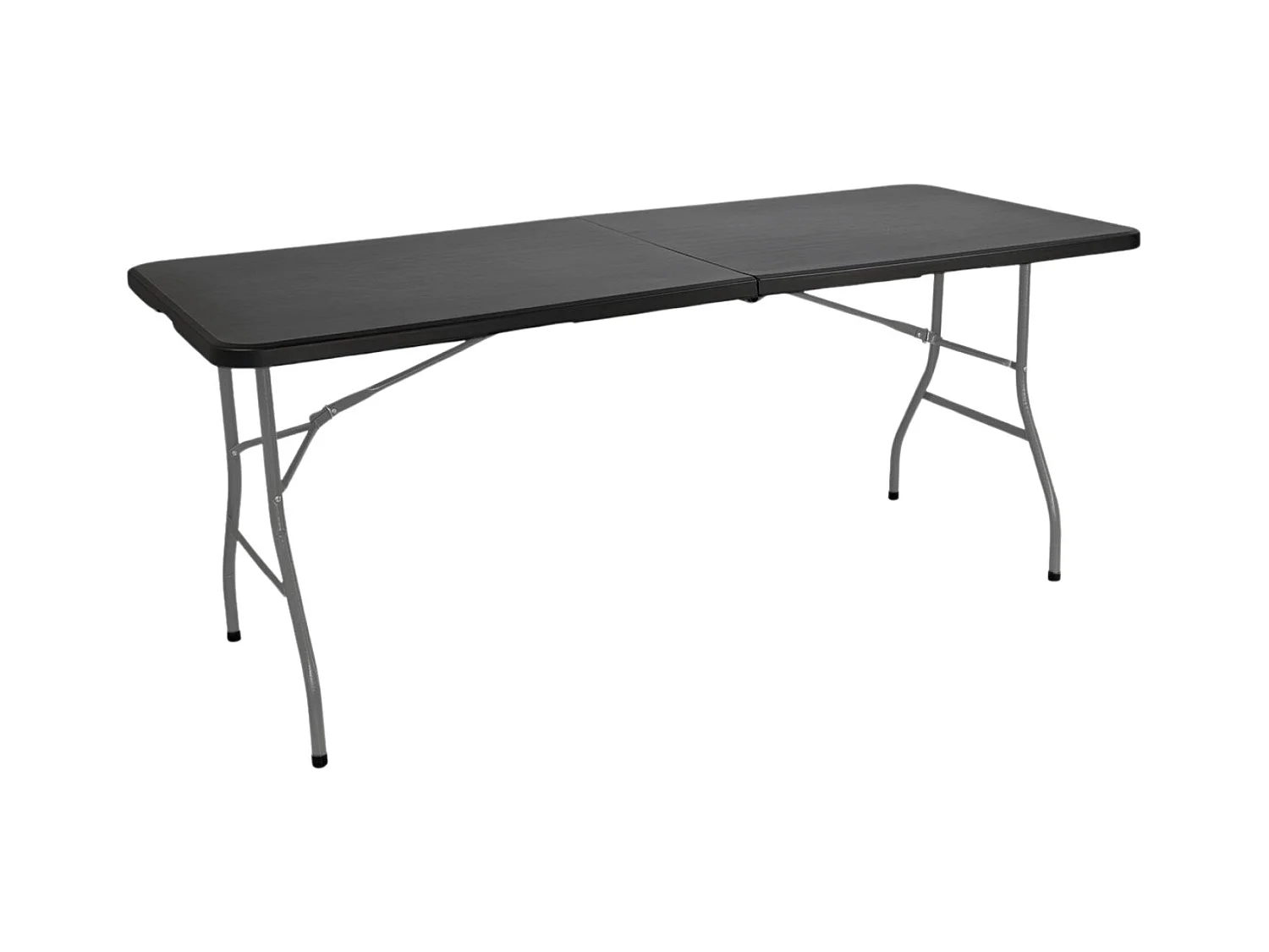 Table Pliante 180cm Rectangulaire Traiteur Noir Thinia Home