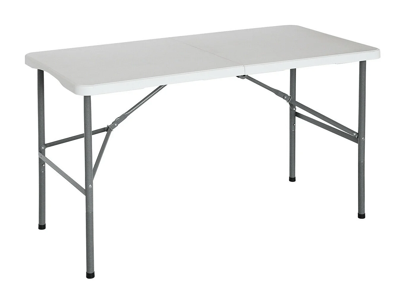 Table pliante rectangulaire blanche 122 cm Restauration Thinia Home