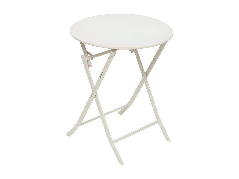 Mesa Exterior Plegable Redonda Greensboro Jardín Terraza Arcilla 60x71cm