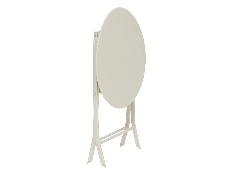 Mesa jardín Greensboro Beige plegable exterior metal