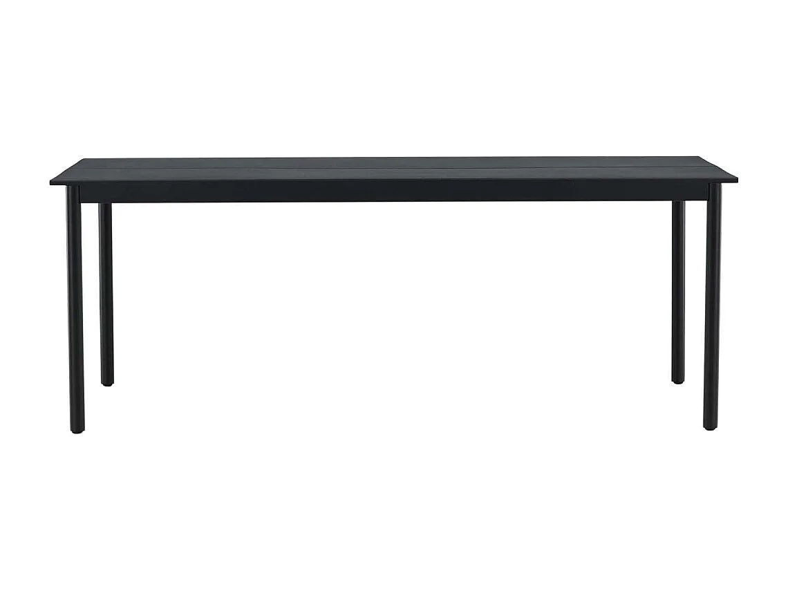 Table de Jardin "Modena" 200cm Noir