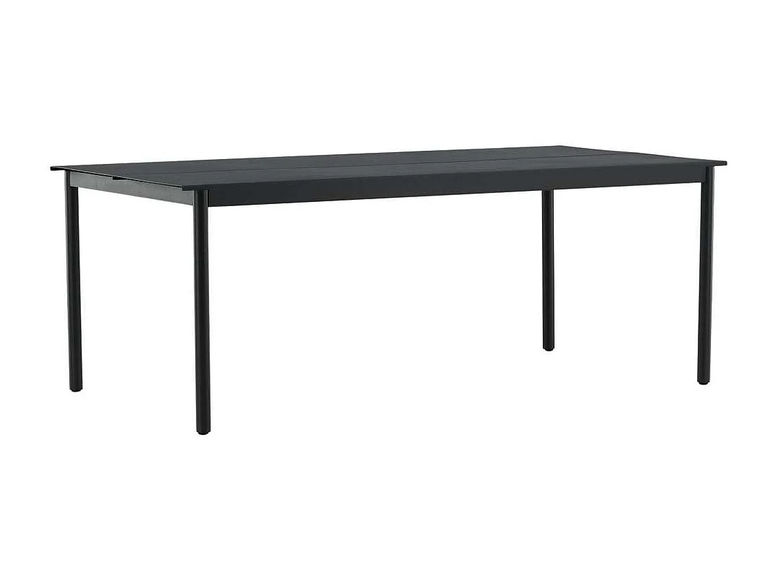 Table de Jardin "Modena" 200cm Noir