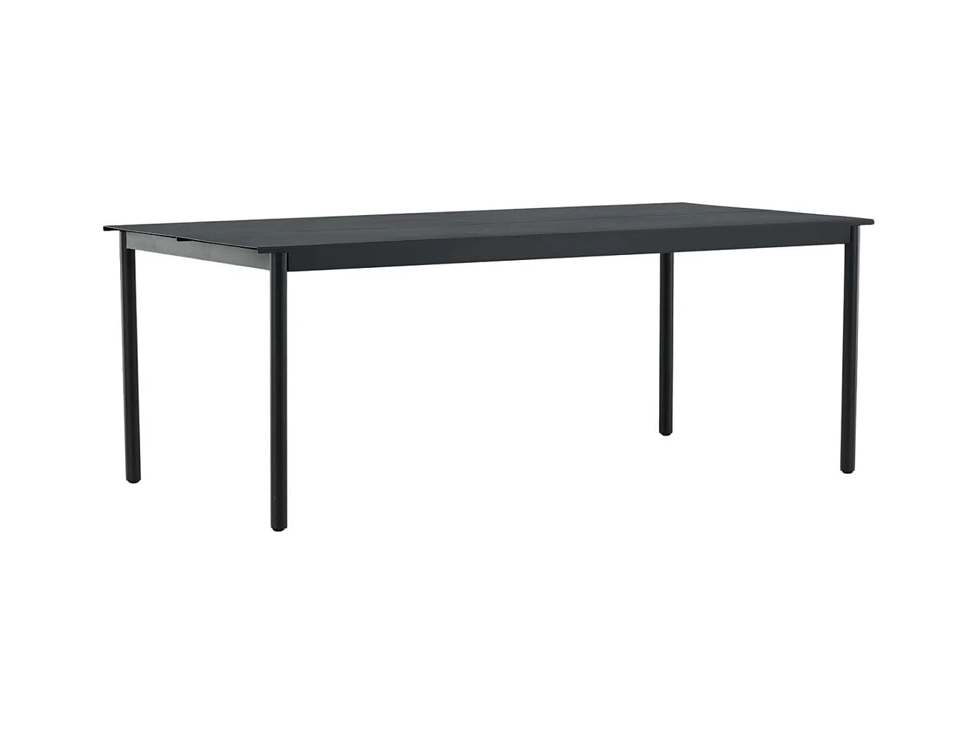 Table de Jardin "Modena" 200cm Noir
