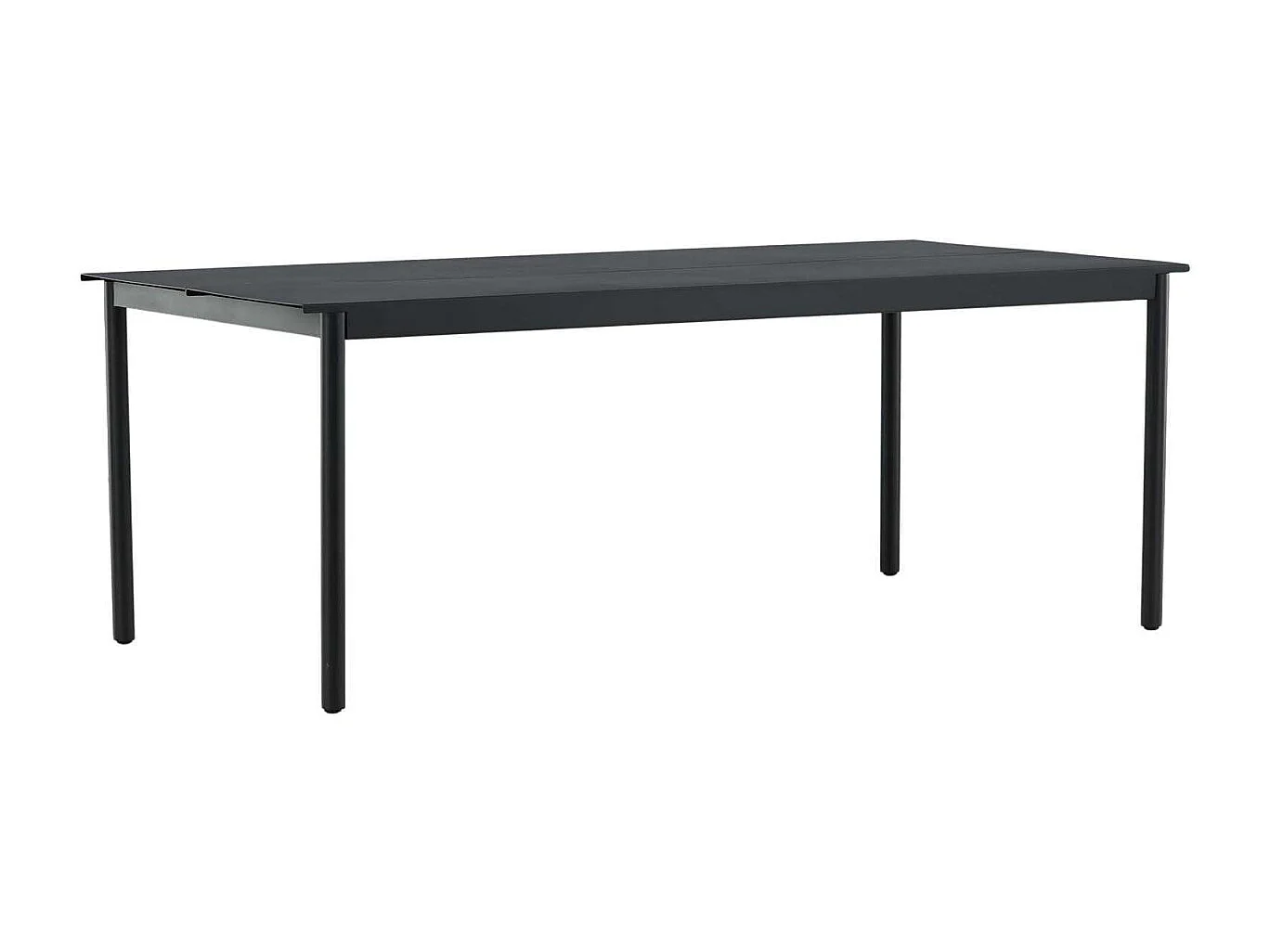 Table de Jardin "Modena" 200cm Noir