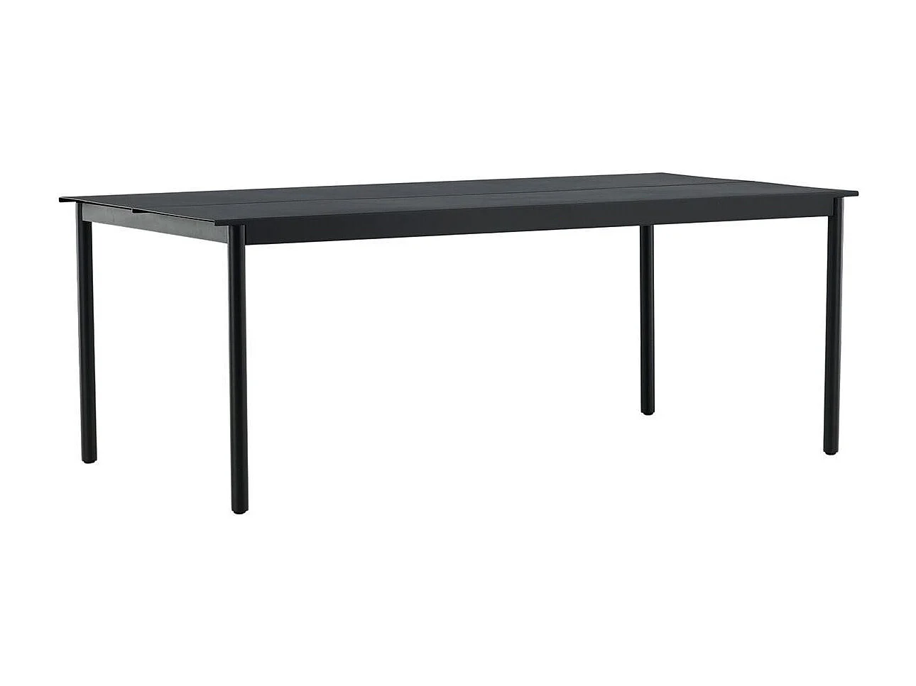 Table de Jardin "Modena" 200cm Noir