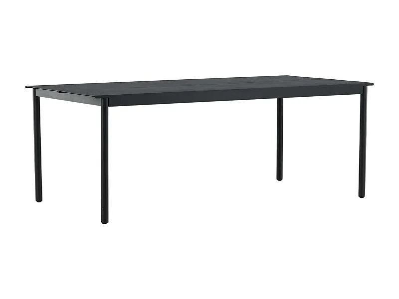Table de Jardin "Modena" 200cm Noir