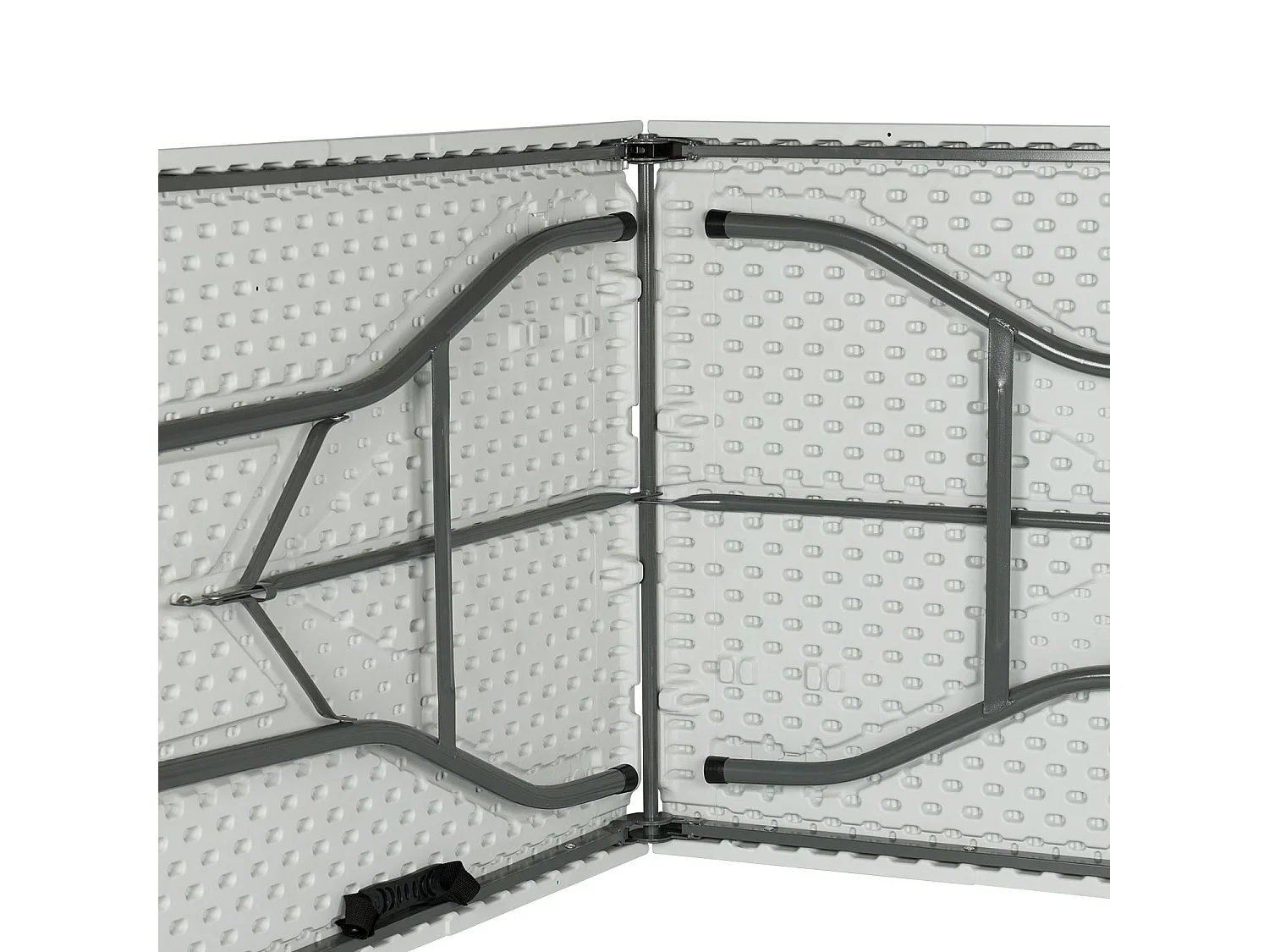 Tavolo da catering rettangolare pieghevole bianco 240x74cm Thinia Home