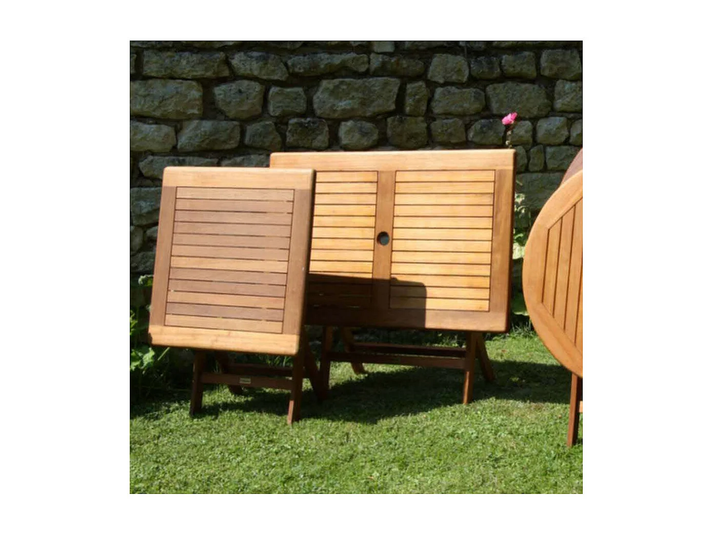 Table rectangulaire en acacia 110 x 70 cm Sophie