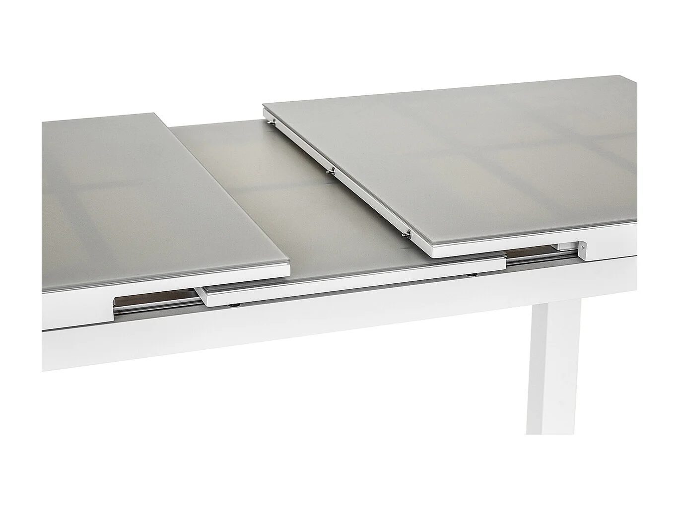 Table de jardin rectangulaire en aluminium gris perle Ibiza Perle - 8/10 places - Jardiline