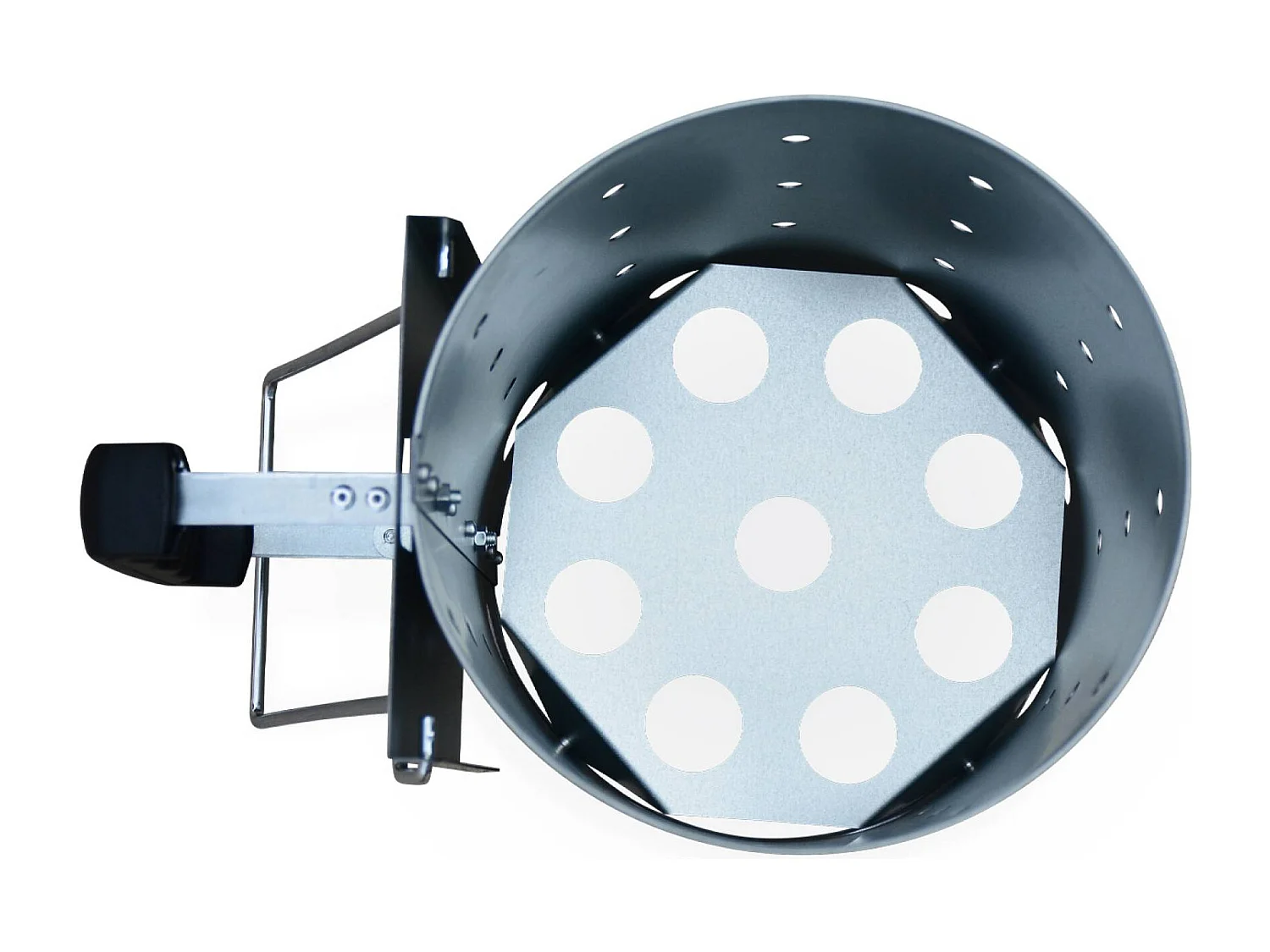 Chimenea de encendido xl para barbacoa de carbón gris