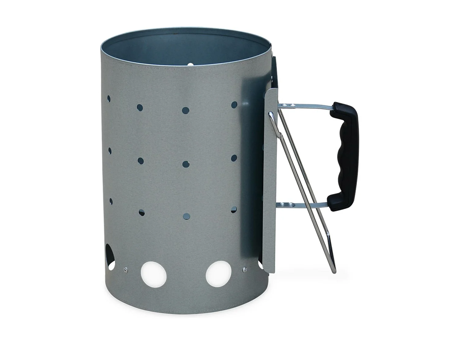 Camino di accensione xl per barbecue a carbonella, 30cm, grigio