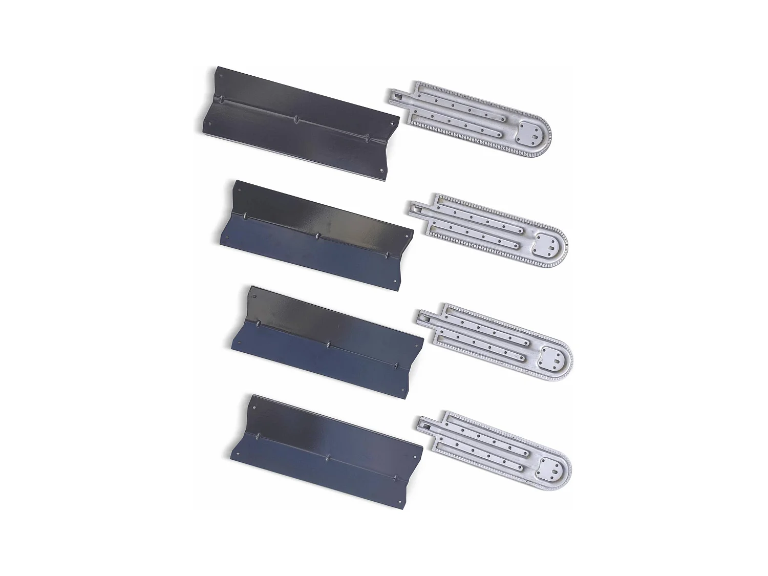 Lot de 4 brûleurs et 4 diffuseurs pour barbecue RICHELIEU. D’ARTAGNAN et ROCHEFORT
