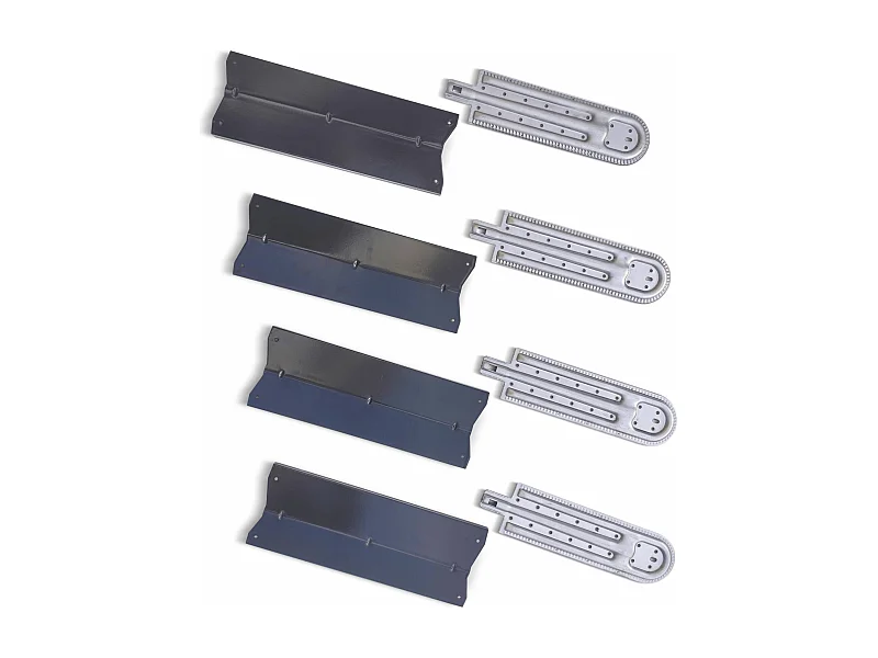 Set di 4 bruciatori e 4 diffusori per barbecue richelieu, d'artagnan e