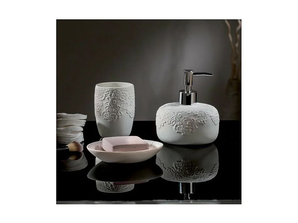 Distributeur de savon Porcelaine COSY Blanc Spirella