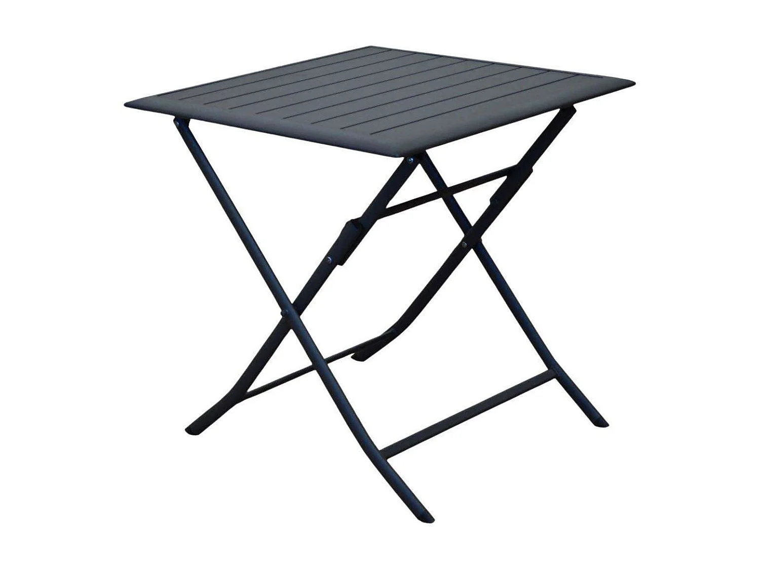 Table pliante en aluminium Lorita 70cm Graphite