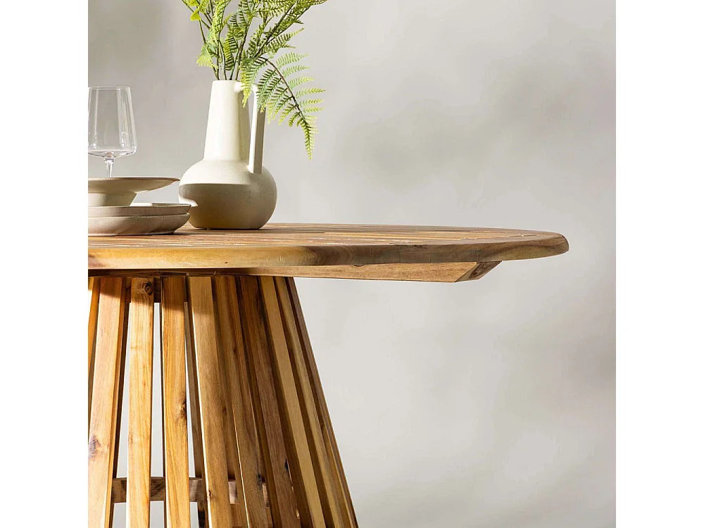 Lumpur tuintafel Ø120 naturel.