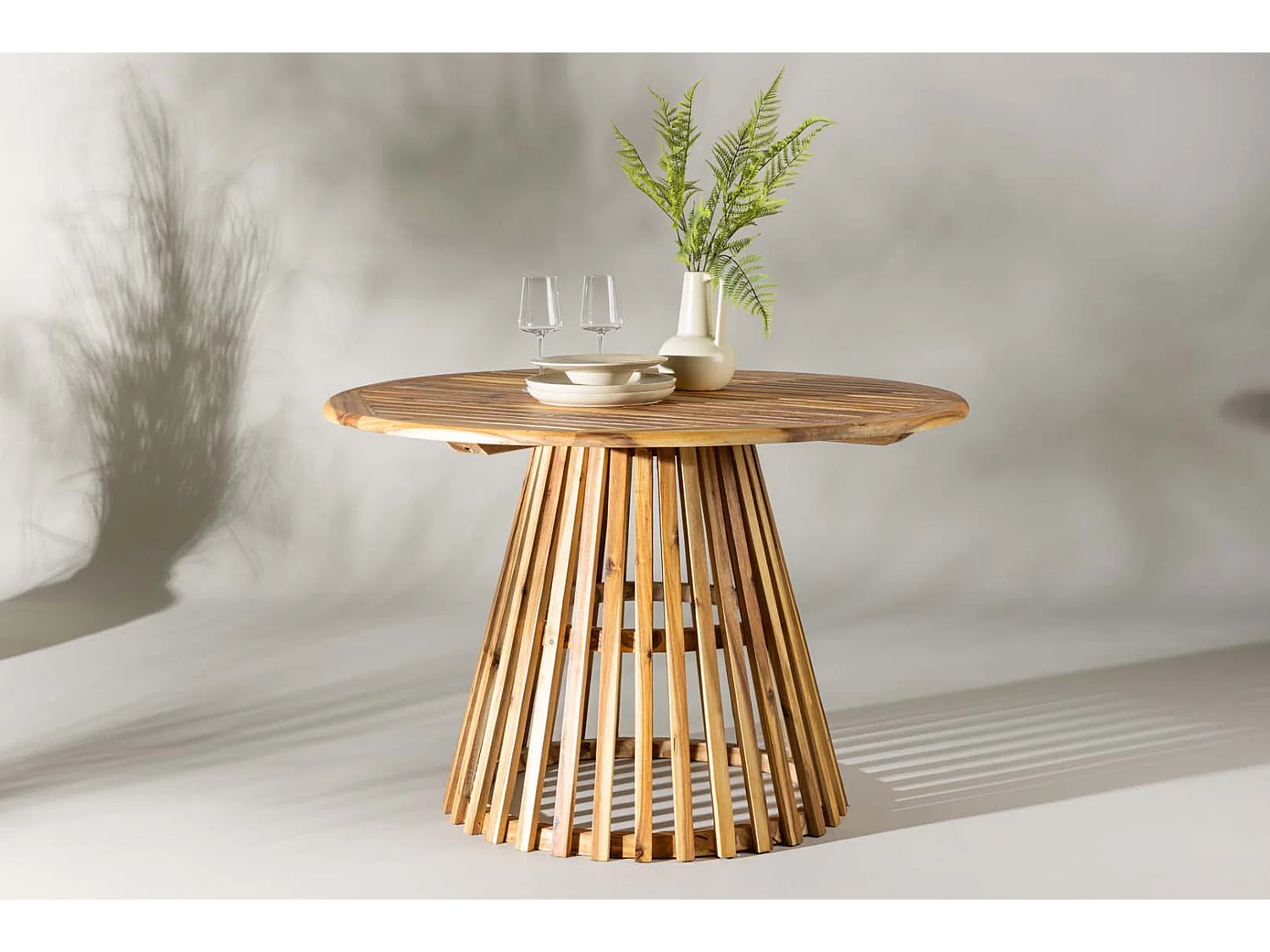 Lumpur table de jardin Ø120 naturel.